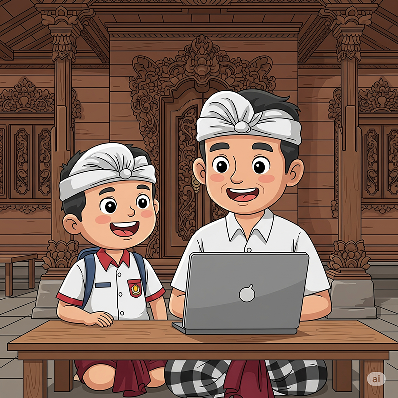 Ilustrasi Mengecek Status Pendaftaran di Website